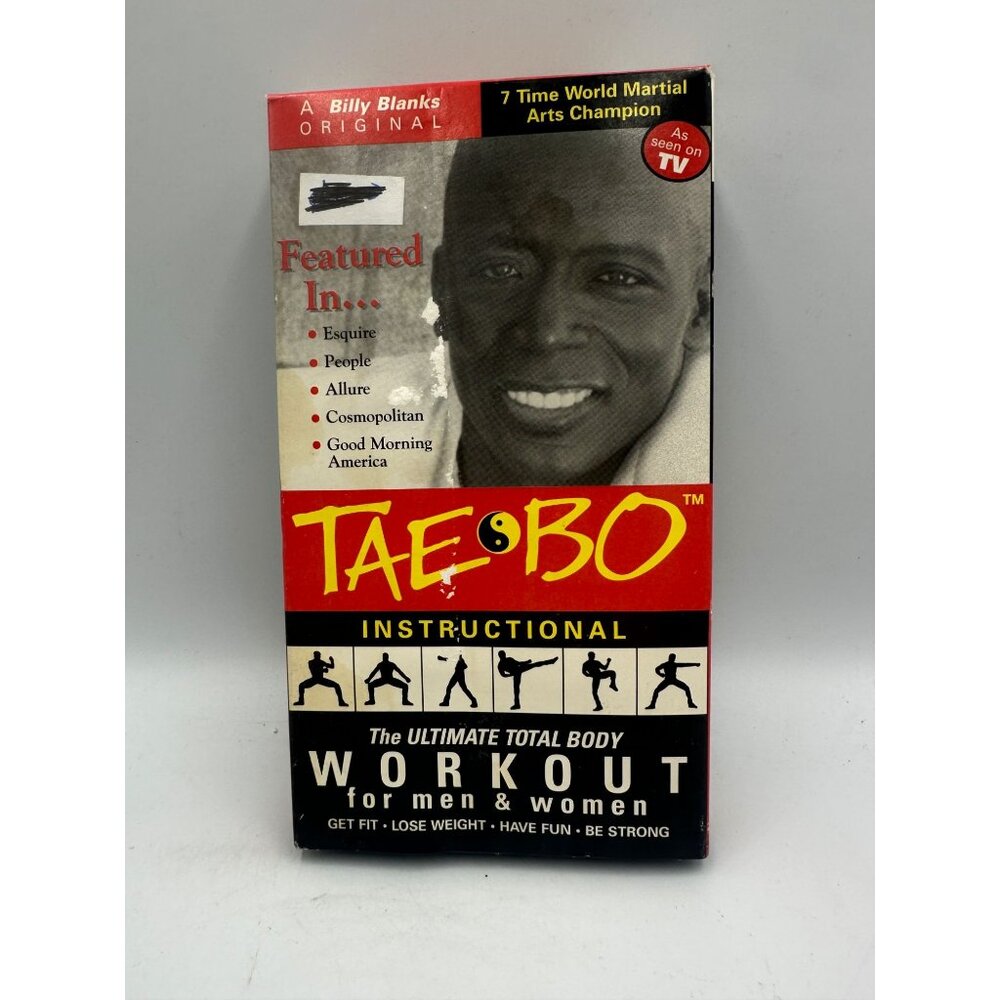 Tae Bo Instructional VHS 1998 Billy Blanks Total Body Workout Martial Arts